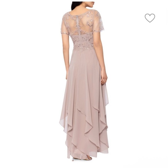 Xscape Mauve High Low Dress - Picture 6 of 9